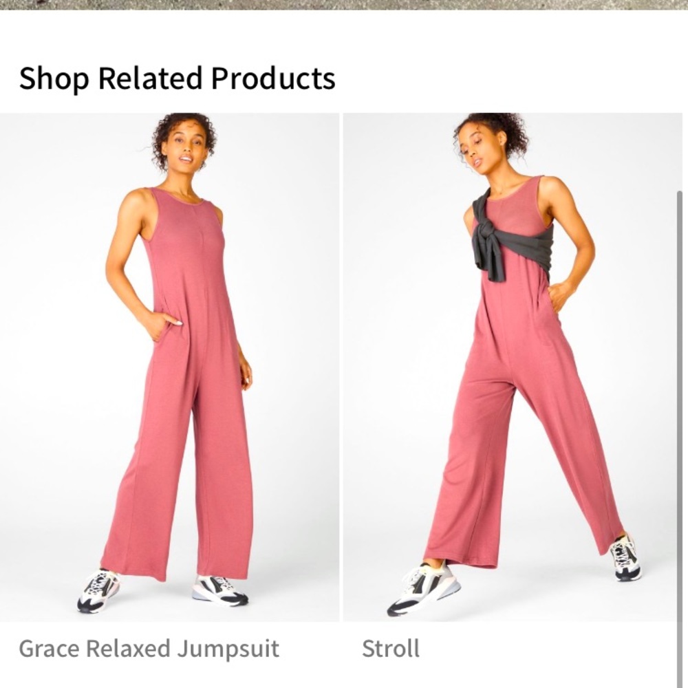 NWT Fabletics “Grace Relaxed Jumpsuit”. XS